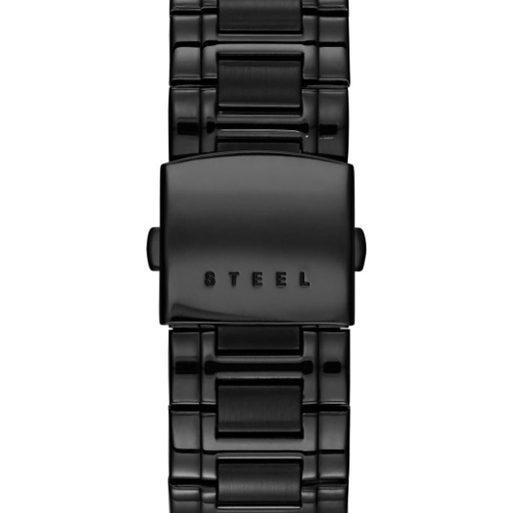 Guess Men's Diamond Accent Black Ion Plated Stainless Steel Bracelet - Picture 3 of 8